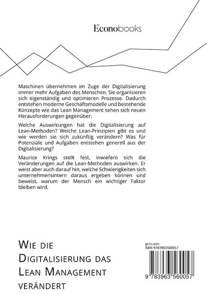 Produktbild: Wie die Digitalisierung das Lean Management ver&auml;ndert