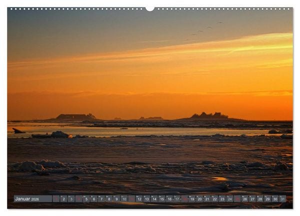 Produktbild: Die Hallig Langene&szlig; (Wandkalender 2026 DIN A2 quer), CALVENDO Monatskalender