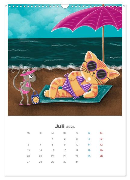 Produktbild: LEOPOLD DER DRITTE - Ein Kater mit ganz viel Charme (Wandkalender 2026 DIN A3 hoch), CALVENDO Monatskalender