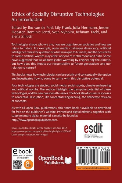 Produktbild: Ethics of Socially Disruptive Technologies