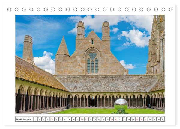 Produktbild: Normandie - Frankreichs wundersch&ouml;ner Norden (Tischkalender 2026 DIN A5 quer), CALVENDO Monatskalender