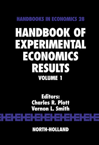 Produktbild: Handbook of Experimental Economics Results