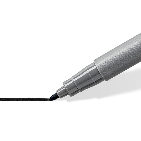 Produktbild: STAEDTLER Fasermaler pigment pen mit Rundspitze, intensiv schwarz 2er Set