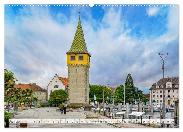 Produktbild: Lindau Bodensee Impressionen (Wandkalender 2026 DIN A2 quer), CALVENDO Monatskalender