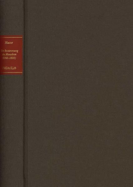 Produktbild: Forschungen und Materialien zur deutschen Aufkl&auml;rung / Die Bestimmung des Menschen (1748-1800)