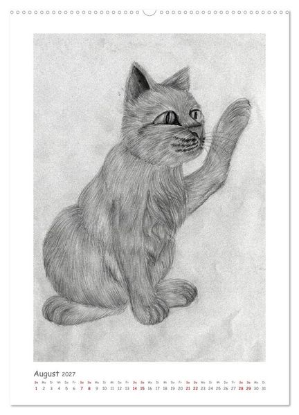 Produktbild: Die Sprache der Augen: Die Seele von Hund und Katze in handgemalten Portr&auml;ts (hochwertiger Premium Wandkalender 2027 DIN A2 hoch), Kunstdruck in Hochglanz