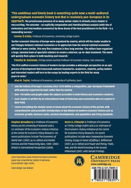Produktbild: The Cambridge Economic History of Modern Europe