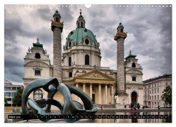 Produktbild: Wien - Haupstadt mit Charme (Wandkalender 2026 DIN A3 quer), CALVENDO Monatskalender