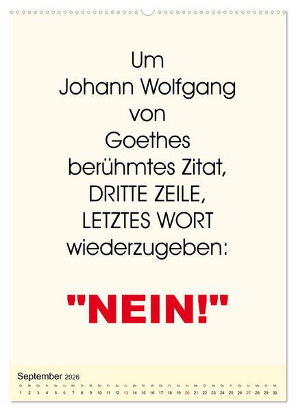Produktbild: Spr&uuml;che-Kalender. Lustiges f&uuml;r die Familie! (Wandkalender 2026 DIN A2 hoch), CALVENDO Monatskalender