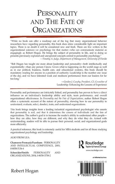 Produktbild: Personality and the Fate of Organizations