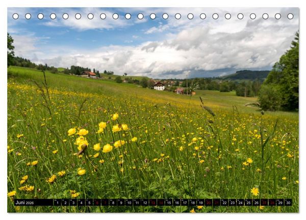 Produktbild: das Allg&auml;u (Tischkalender 2026 DIN A5 quer), CALVENDO Monatskalender