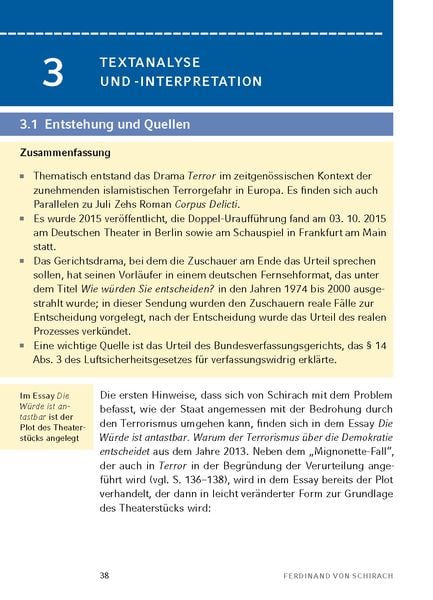 Produktbild: Terror von Ferdinand von Schirach