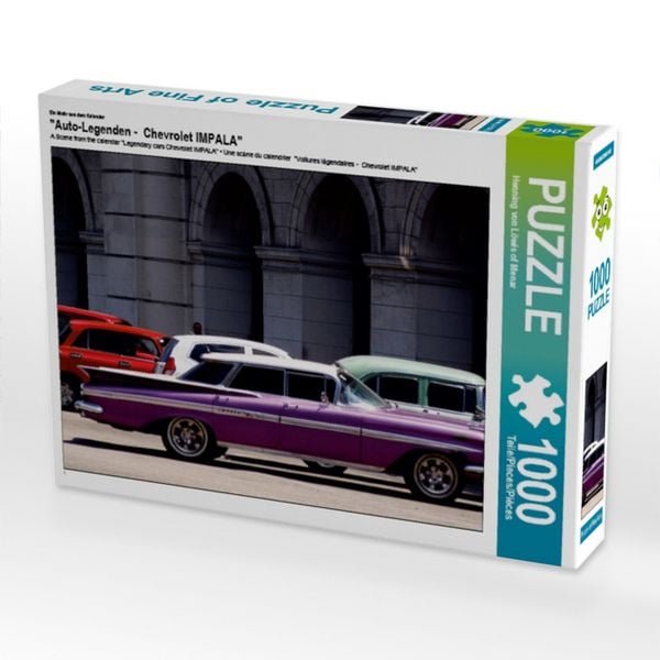 Produktbild: CALVENDO Puzzle Ein Motiv aus dem Kalender "Auto-Legenden - Chevrolet IMPALA" | 1000 Teile Lege-Gr&ouml;&szlig;e 64x48cm Foto-Puzzle f&uuml;r gl&uuml;ckliche Stunden