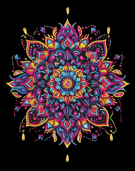 Produktbild: DIAMOND DOTZ - Diamond Painting Neon Mandala