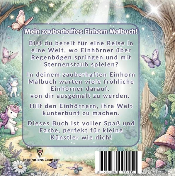 Produktbild: Einhorn-Abenteuer: Malbuch f&uuml;r M&auml;dchen - 50 magische Ausmalvorlagen!
