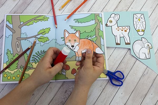 Produktbild: Wir basteln! - Malen, Ausschneiden, Kleben - Tiere