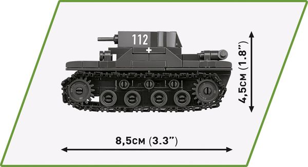 Produktbild: COBI Historical Collection 2740 - Renault R35, Valentine IX, Panzer I, Bausatz 1:48, 595 Klemmbausteine