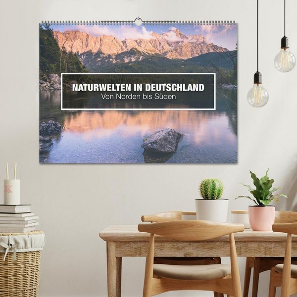 Produktbild: Naturwelten in Deutschland - Von Norden bis S&uuml;den (Wandkalender 2026 DIN A2 quer), CALVENDO Monatskalender