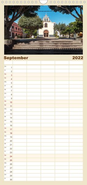 Produktbild: Familienplaner Teneriffa - Inmitten des Atlantischen Archipels (Wandkalender 2022 , 21 cm x 45 cm, hoch)