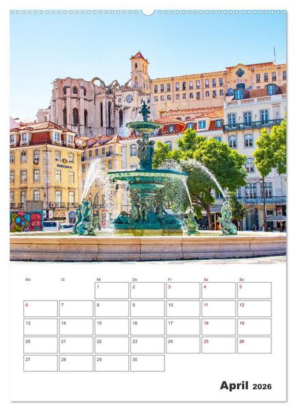 Produktbild: Lissabon - ein Traumreiseziel (Wandkalender 2026 DIN A2 hoch), CALVENDO Monatskalender