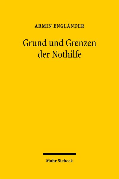 Produktbild: Grund und Grenzen der Nothilfe