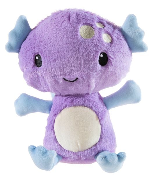 Heunec 451957 - Axolotl, violett, Kuscheltier, GRS-Plüsch, 20 cm
