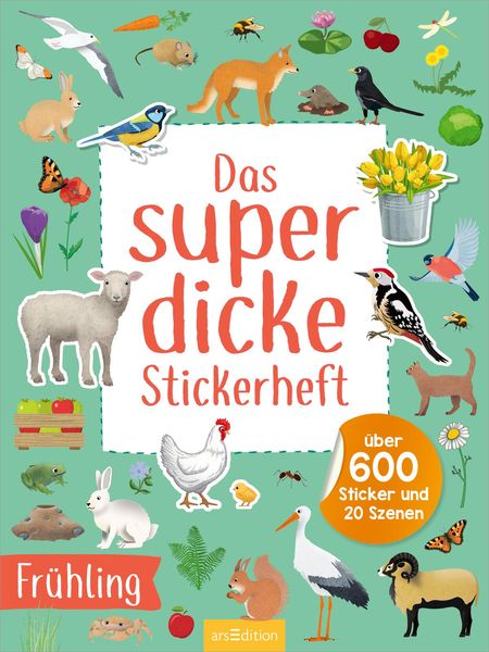 Produktbild: Das superdicke Stickerheft – Frühling