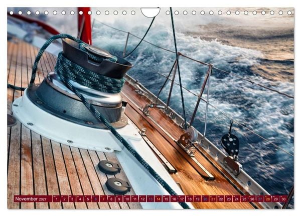 Produktbild: SEGELN - unterwegs mit dem Wind (Wandkalender 2027 DIN A4 quer), CALVENDO Monatskalender