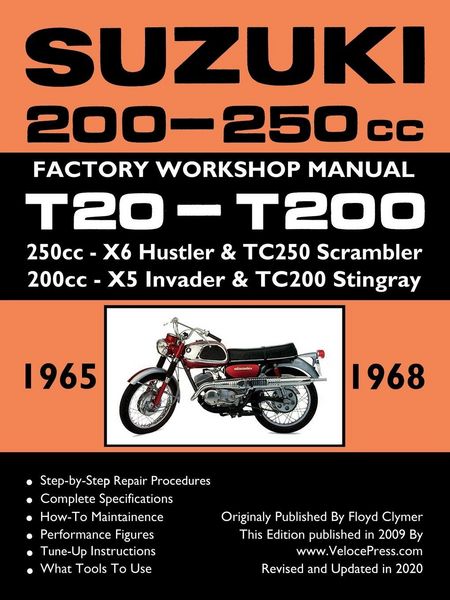 Produktbild: Suzuki 200-250cc Factory Workshop Manual T20-T200 All Models
