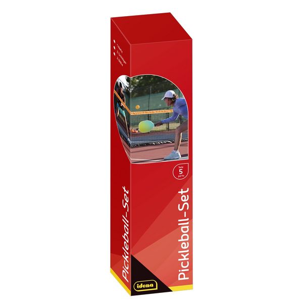 Produktbild: Idena Pickleball Set Netz 2x Schl&auml;ger/B&auml;lle 5 Teile