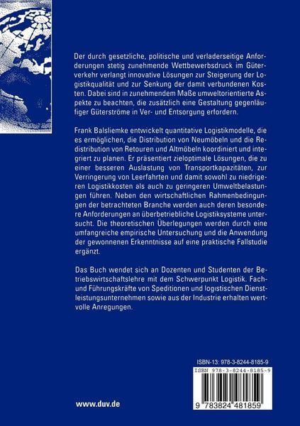 Produktbild: Logistiksysteme zur integrierten Distribution und Redistribution