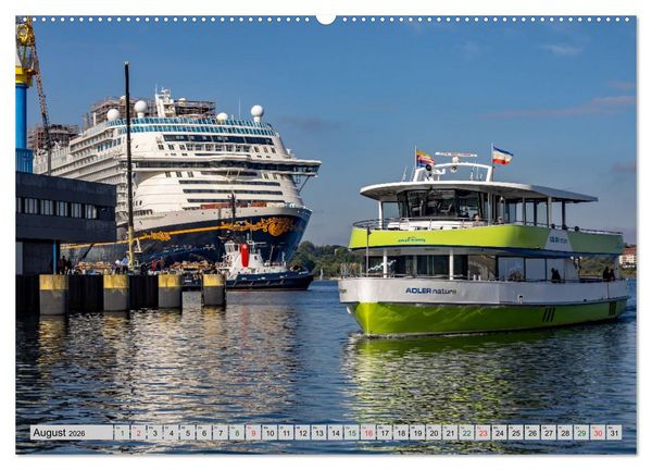 Produktbild: Hansestadt Wismar - Hafenimpressionen (Wandkalender 2026 DIN A2 quer), CALVENDO Monatskalender