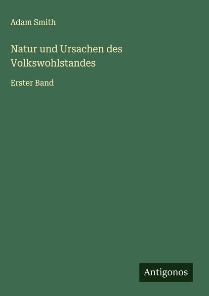 Produktbild: Natur und Ursachen des Volkswohlstandes