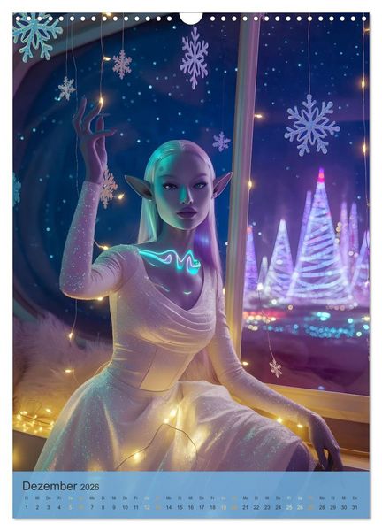 Produktbild: Kosmische Sirenen vom Planeten Zythera (Wandkalender 2026 DIN A3 hoch), CALVENDO Monatskalender