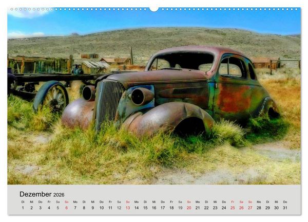 Produktbild: Rostige Autos. Faszination U.S. Wracks (hochwertiger Premium Wandkalender 2026 DIN A2 quer), Kunstdruck in Hochglanz