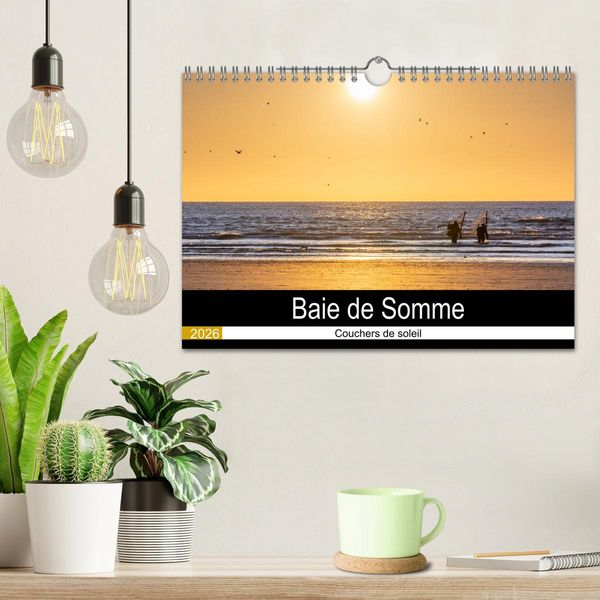 Produktbild: Baie de Somme Couchers de soleil (Calendrier mural 2026 DIN A4 vertical), CALVENDO calendrier mensuel