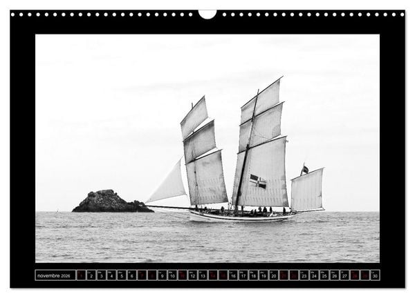Produktbild: Voiles anciennes (Calendrier mural 2026 DIN A3 vertical), CALVENDO calendrier mensuel