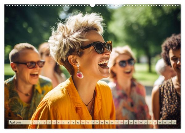 Produktbild: Lachen verzaubert (Wandkalender 2026 DIN A2 quer), CALVENDO Monatskalender