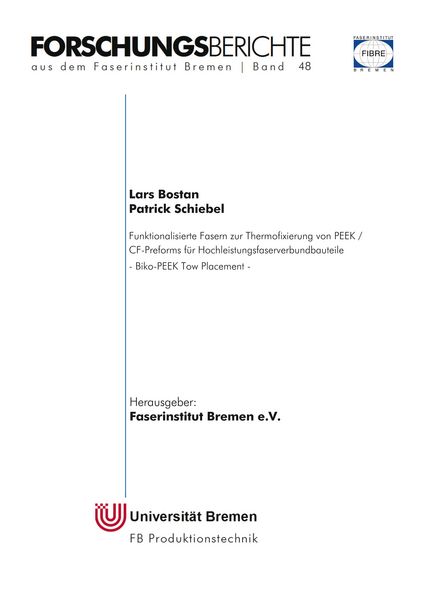 Produktbild: Funktionalisierte Fasern zur Thermofixierung von PEEK / CF-Preforms f&uuml;r Hochleistungsfaserverbundbauteile