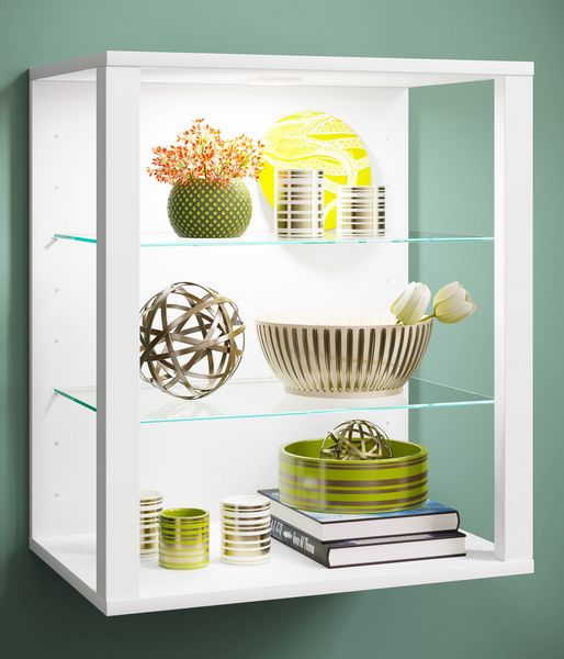Produktbild: Holz Glas Stand Vitrine Sammelvitrine Glasol SW