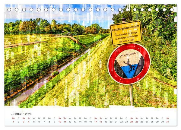 Produktbild: Ruhrpott Art (Tischkalender 2026 DIN A5 quer), CALVENDO Monatskalender