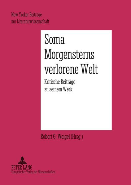 Produktbild: Soma Morgensterns verlorene Welt