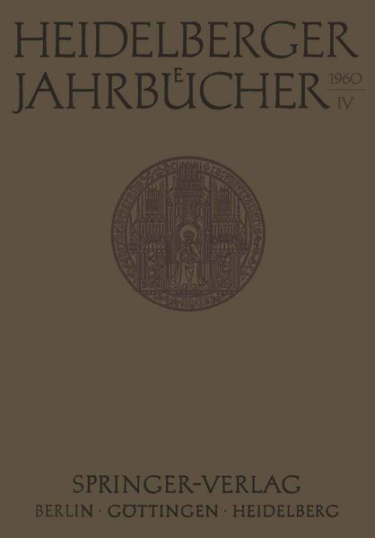 Produktbild: Heidelberger Jahrb&uuml;cher