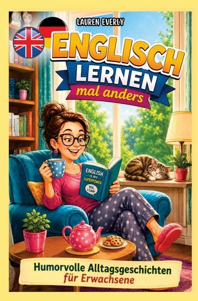 Produktbild: Englisch lernen f&uuml;r Erwachsene mal anders - humorvolle Alltagsgeschichten zum Abschalten, Lachen, Lernen.