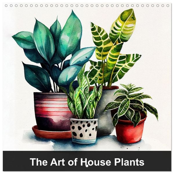 The Art of House Plants (Wall Calendar 2026 12 × 12 Inch) CALVENDO 12 Month Wall Calendar