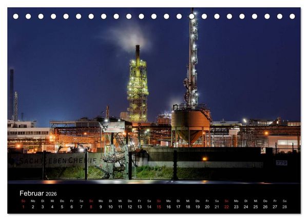 Produktbild: Ruhrlights II - Nachtlichter des Ruhrgebietes (Tischkalender 2026 DIN A5 quer), CALVENDO Monatskalender