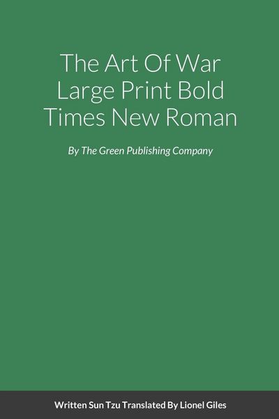 Produktbild: The Art Of War Large Print Bold Times New Roman
