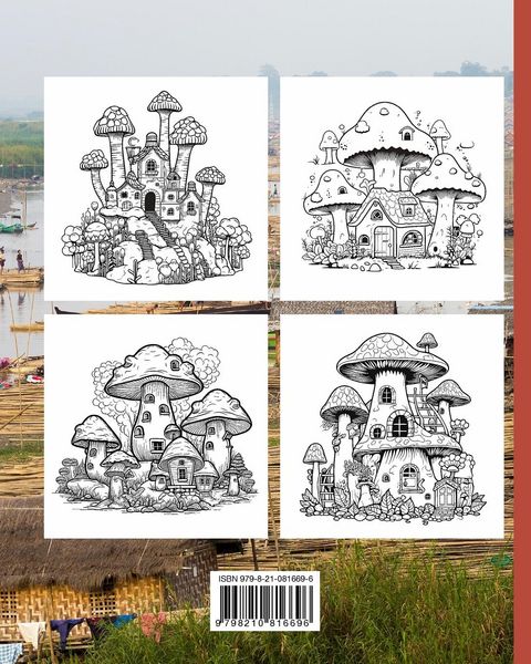 Produktbild: The World of Mushroom Homes Coloring Book