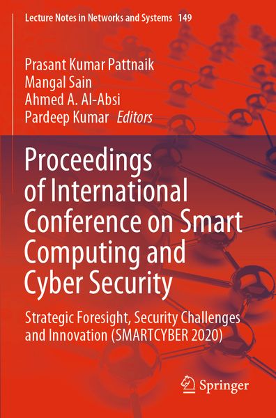 Produktbild: Proceedings of International Conference on Smart Computing and Cyber Security