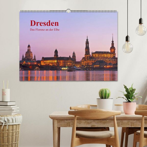 Produktbild: Dresden, das Florenz an der Elbe (Wandkalender 2026 DIN A2 quer), CALVENDO Monatskalender